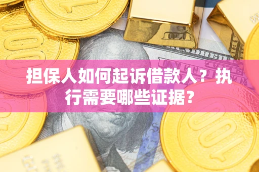 济南担保人如何起诉借款人？执行需要哪些证据？