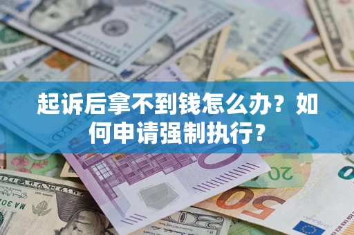 济南起诉后拿不到钱怎么办？如何申请强制执行？