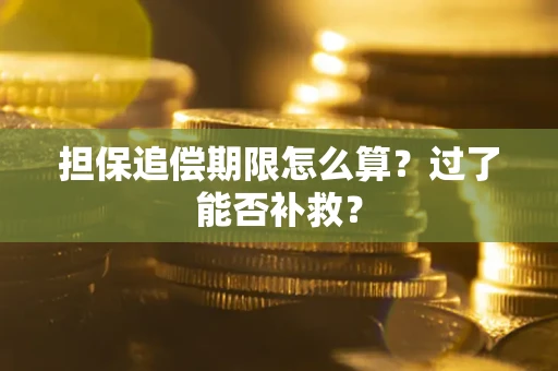济南担保追偿期限怎么算？过了能否补救？